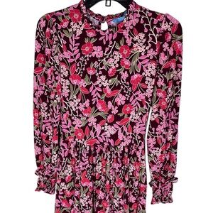 Draper James Floral Long Sleeve Dress Size XS